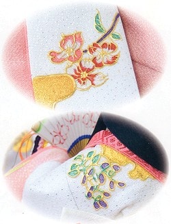 純金箔盛上彩色